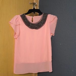 Women’s pink Linen blouse. Size S (Chico)